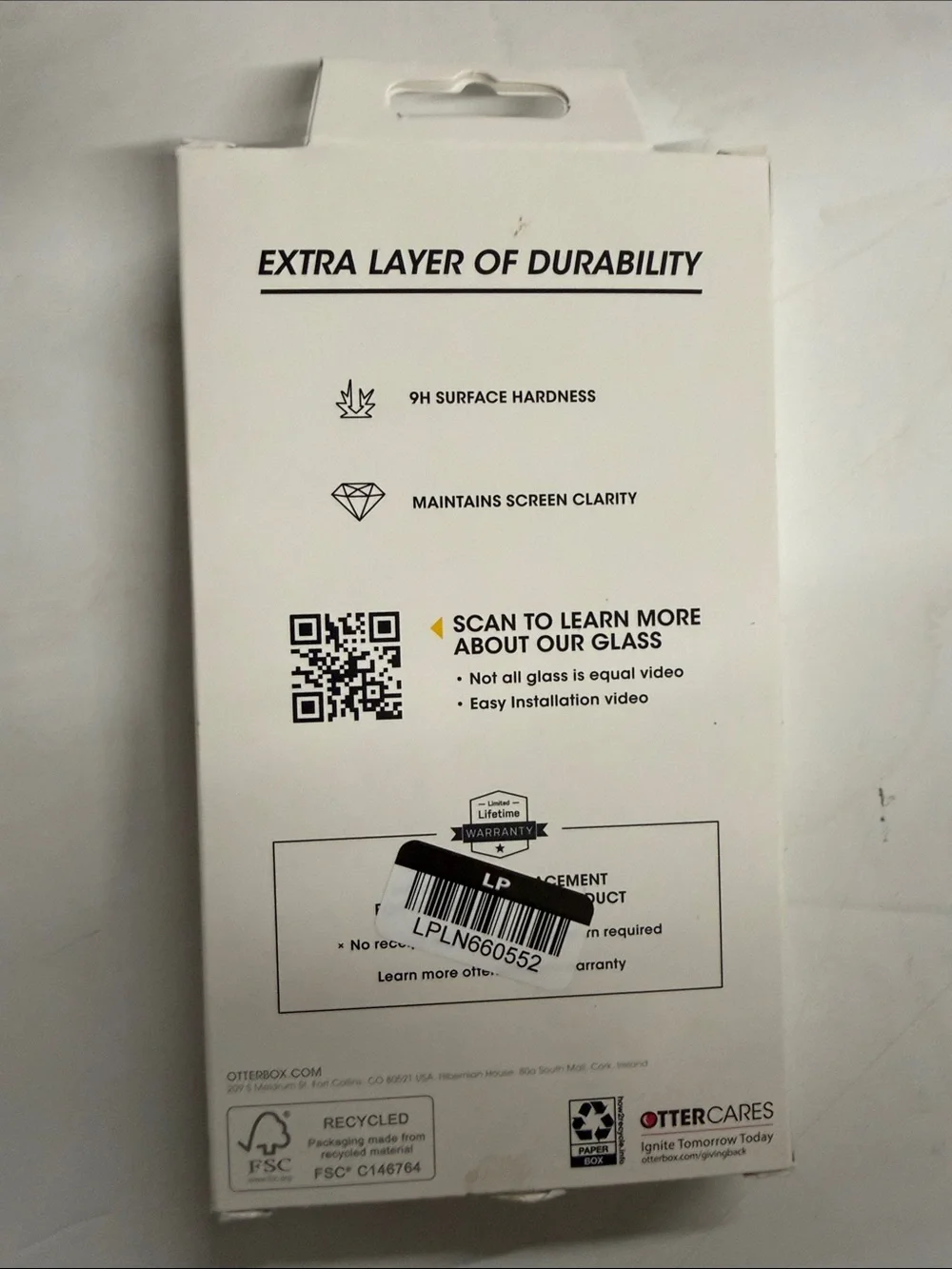 NEW OtterBox Drop Defense Glass Screen Protector iPhone 16